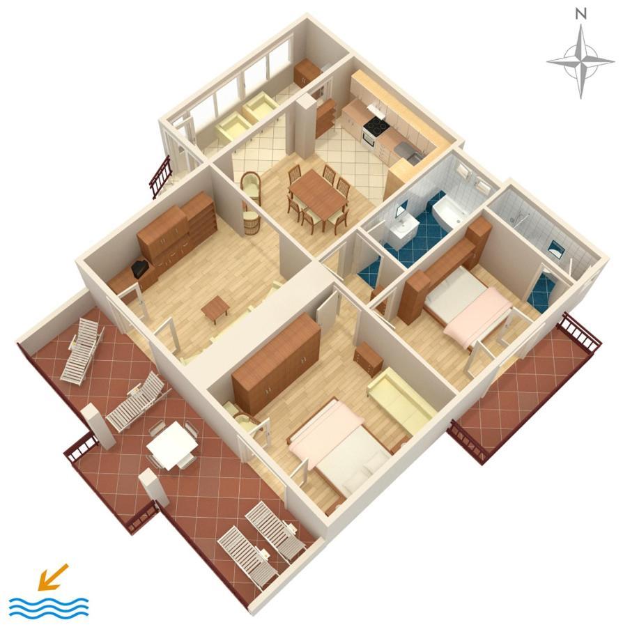 Apartments By The Sea Podgora, Makarska - 2615 Luaran gambar
