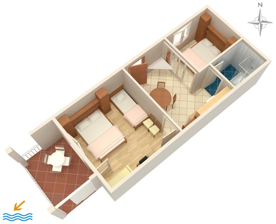 Apartments By The Sea Podgora, Makarska - 2615 Luaran gambar
